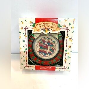 Vtg Kmart 1993 The Merry Gifts Of Christmas Ornament Ten Pipers Piping EUC